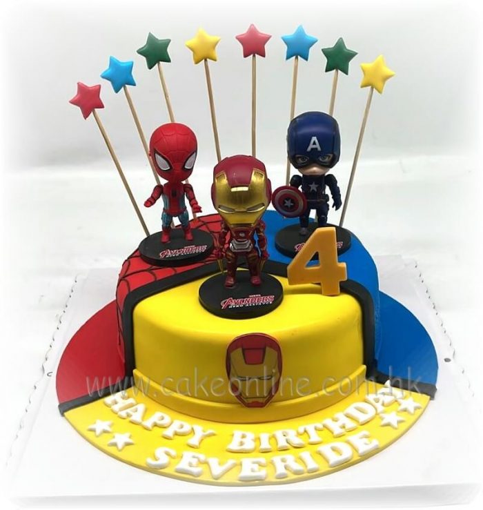Avengers Iron Man Cake復仇者聯盟立體蛋糕